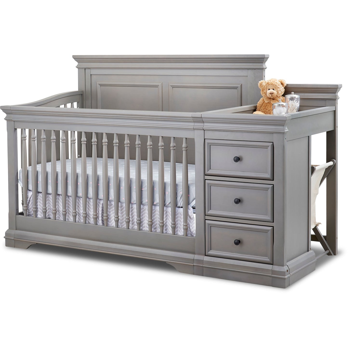 Sorelle Cribs Weathered Gray Sorelle Portofino Crib & Changer