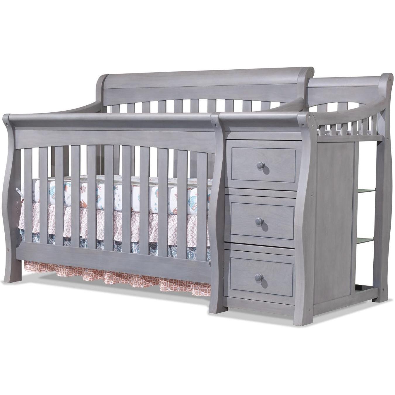 Sorelle Cribs Weathered Gray Sorelle Princeton Elite Crib & Changer