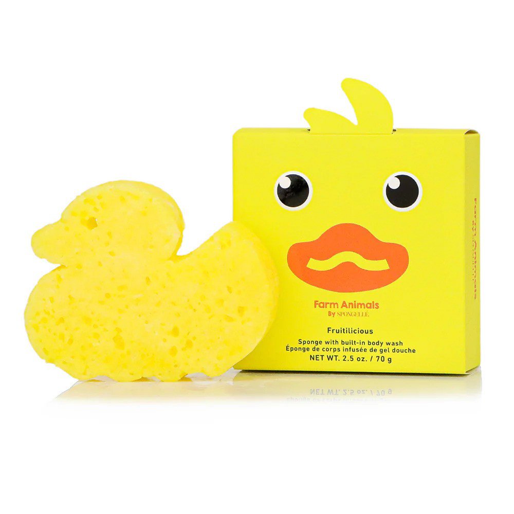 Spongelle Farm Animal Sponge Danny Duck