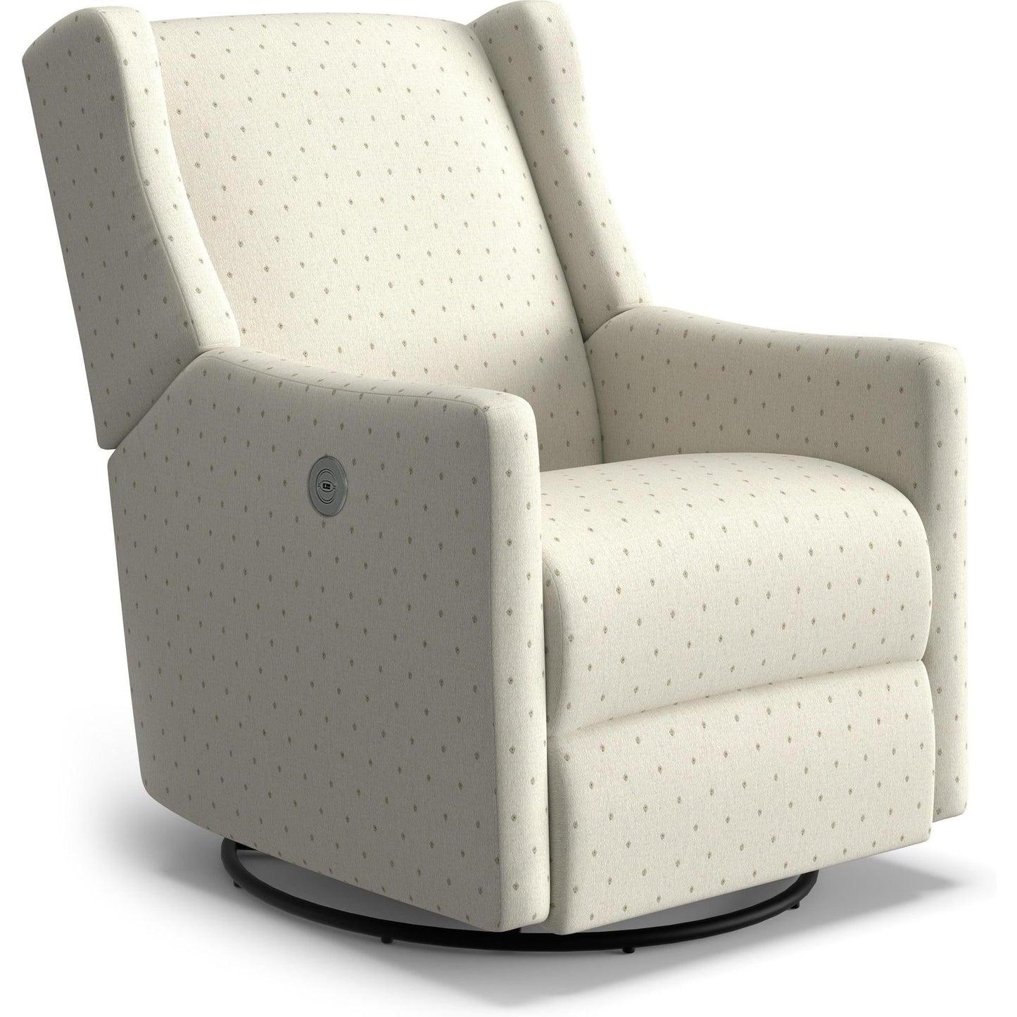 Best Chairs Gliders & Rockers 28923 Pewter / Powered Storytime Lillian Swivel Glider Recliner
