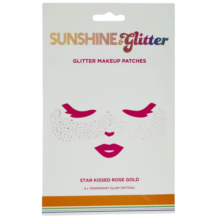Sunshine & Glitter Sunshine & Glitter Face Tattoo - Star Kissed Rose Gold