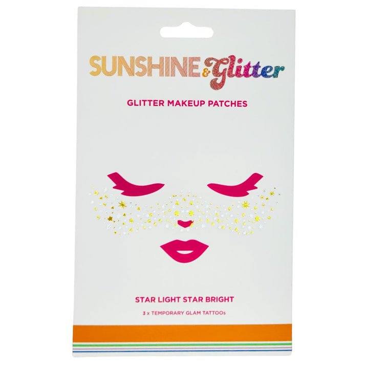 Sunshine & Glitter Face Tattoo - Star Light Star Bright