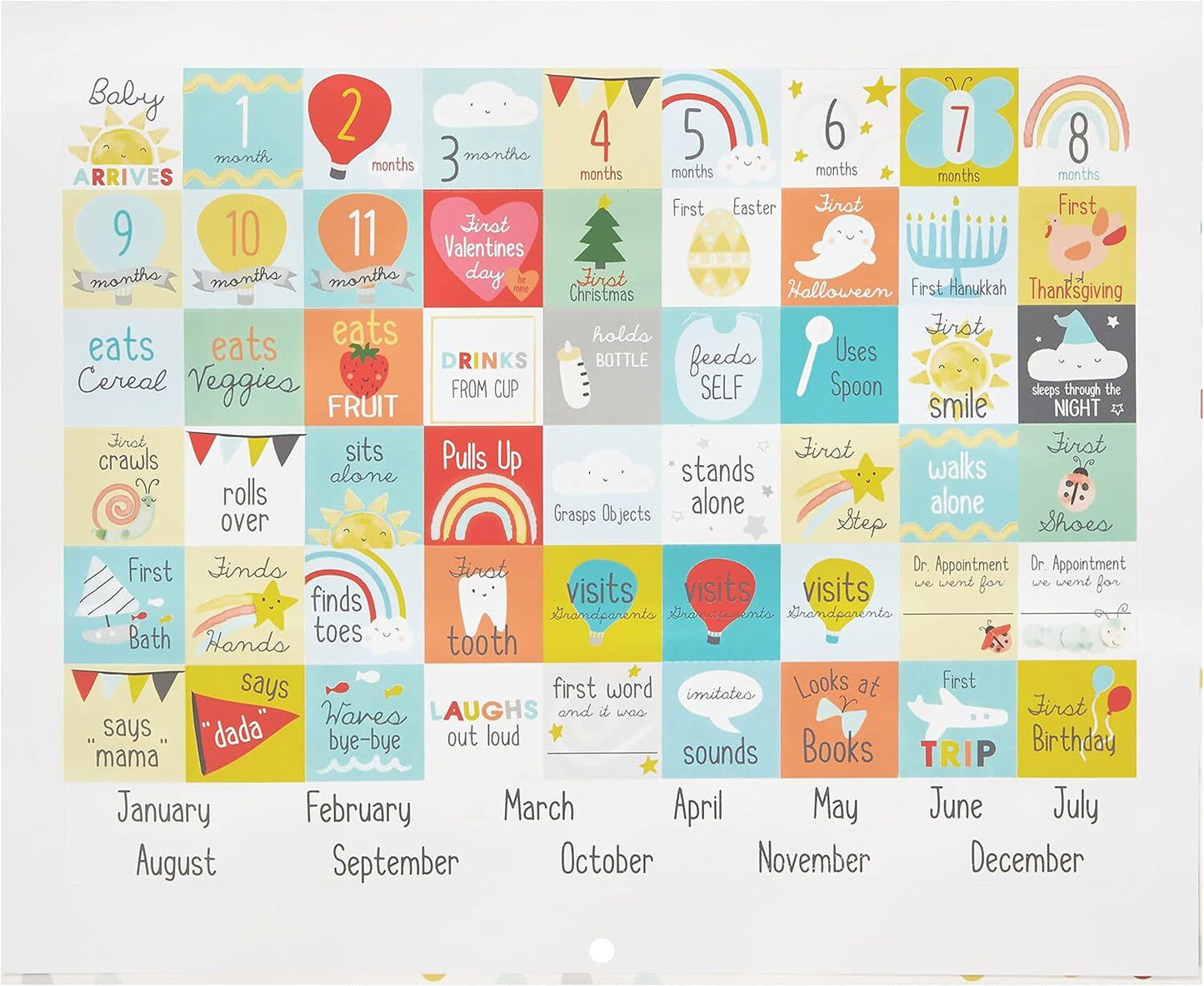 You Are My Sunshine Baby's First Year Keepsake Calendar