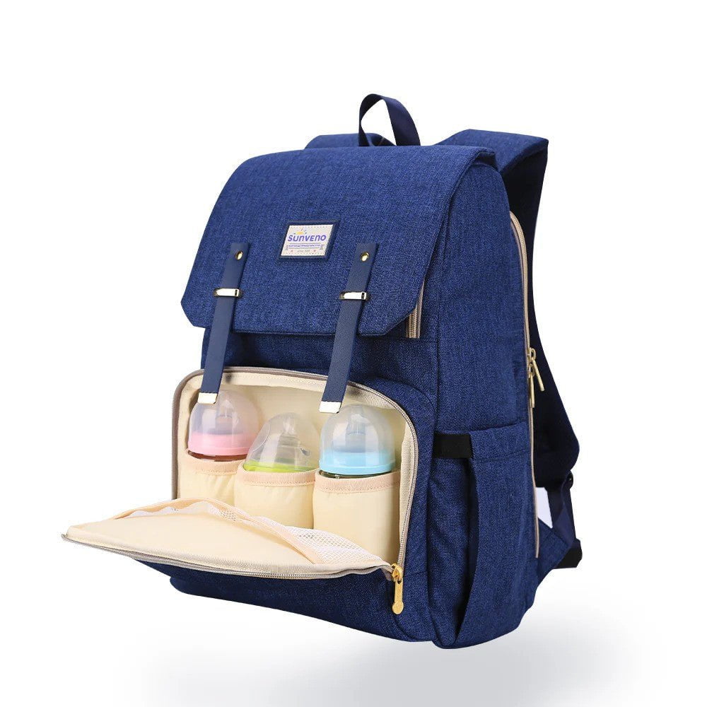Sunveno Canvas Diaper Backpack Navy