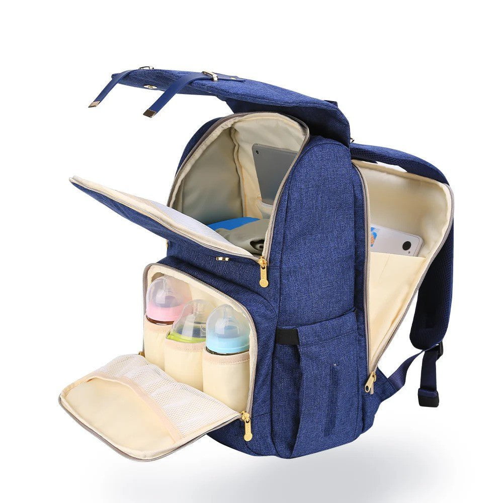 Sunveno Canvas Diaper Backpack Navy