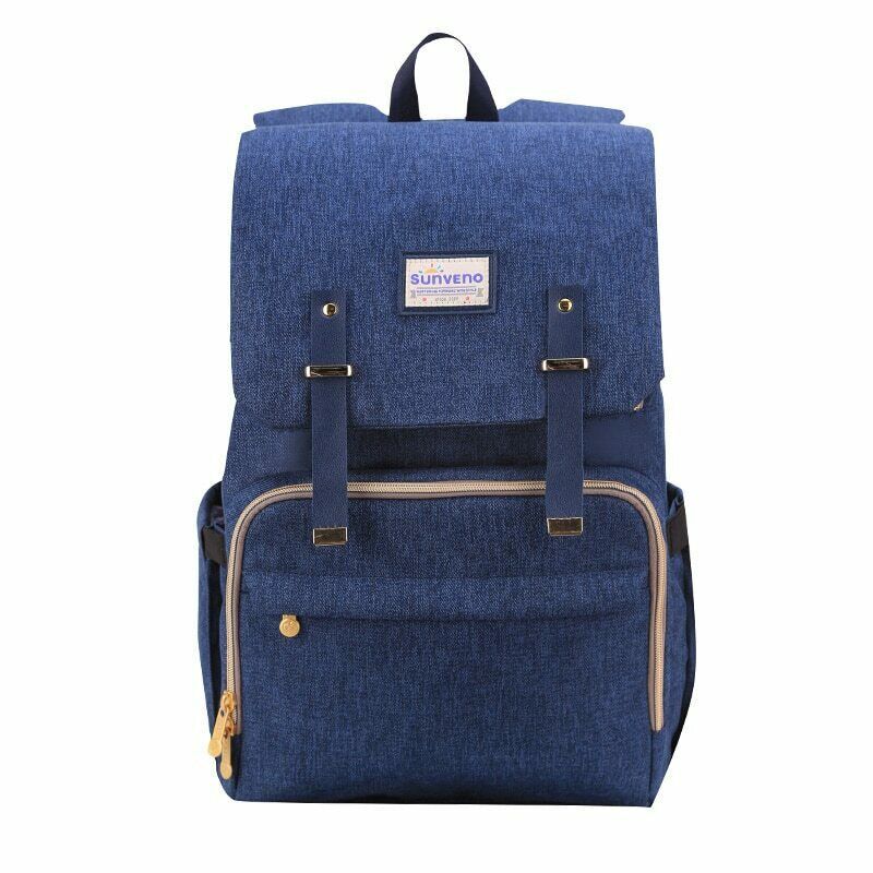 Sunveno Canvas Diaper Backpack Navy
