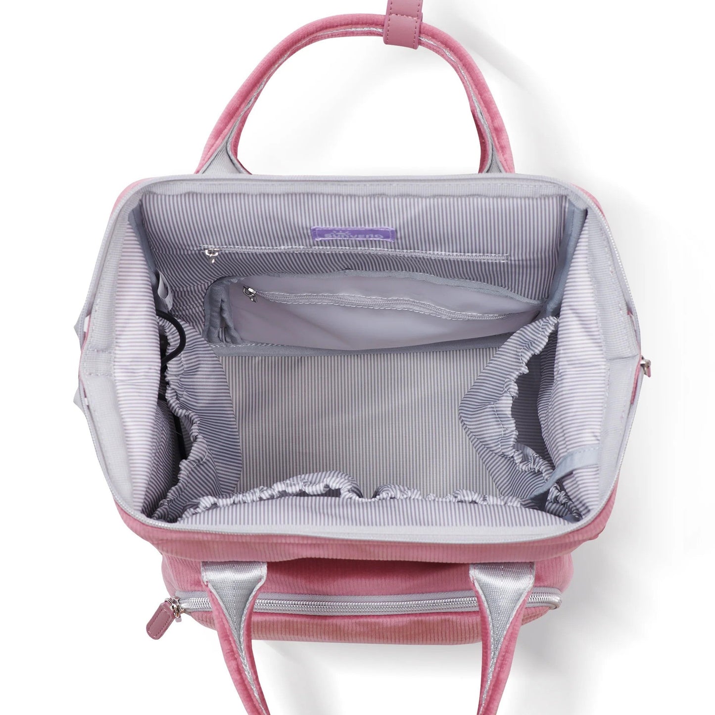 Sunveno Corduroy Diaper Backpack Pink
