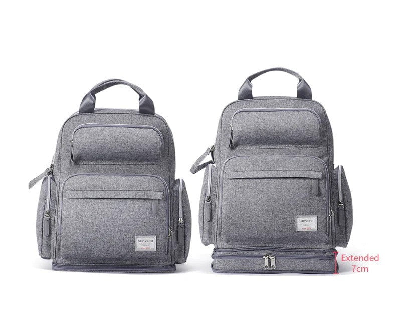 Sunveno Extendable Diaper Backpack Grey