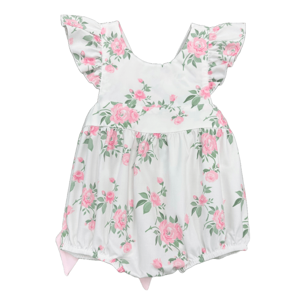 Sweet Dreams Rose Print Bow Back Bubble babysupermarket