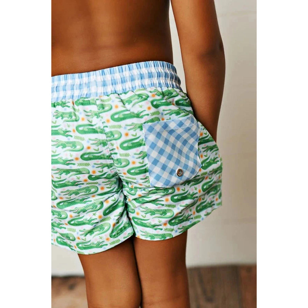 Swoon BabySwoon Baby Boys Alligator Swim TrunkBabysupermarket