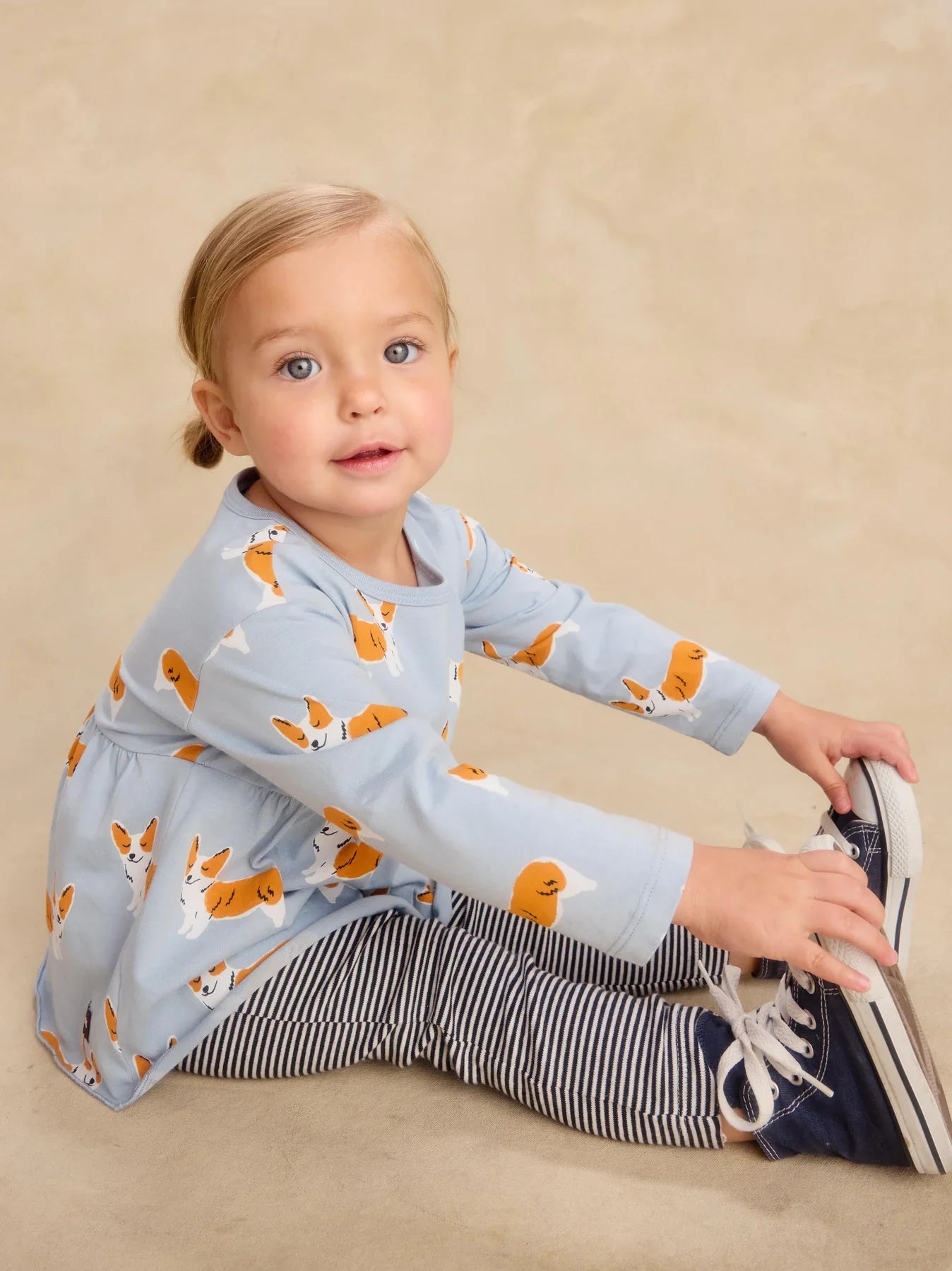 Tea CollectionTea Collection Cutie Corgis Peplum Two Piece SetBabysupermarket