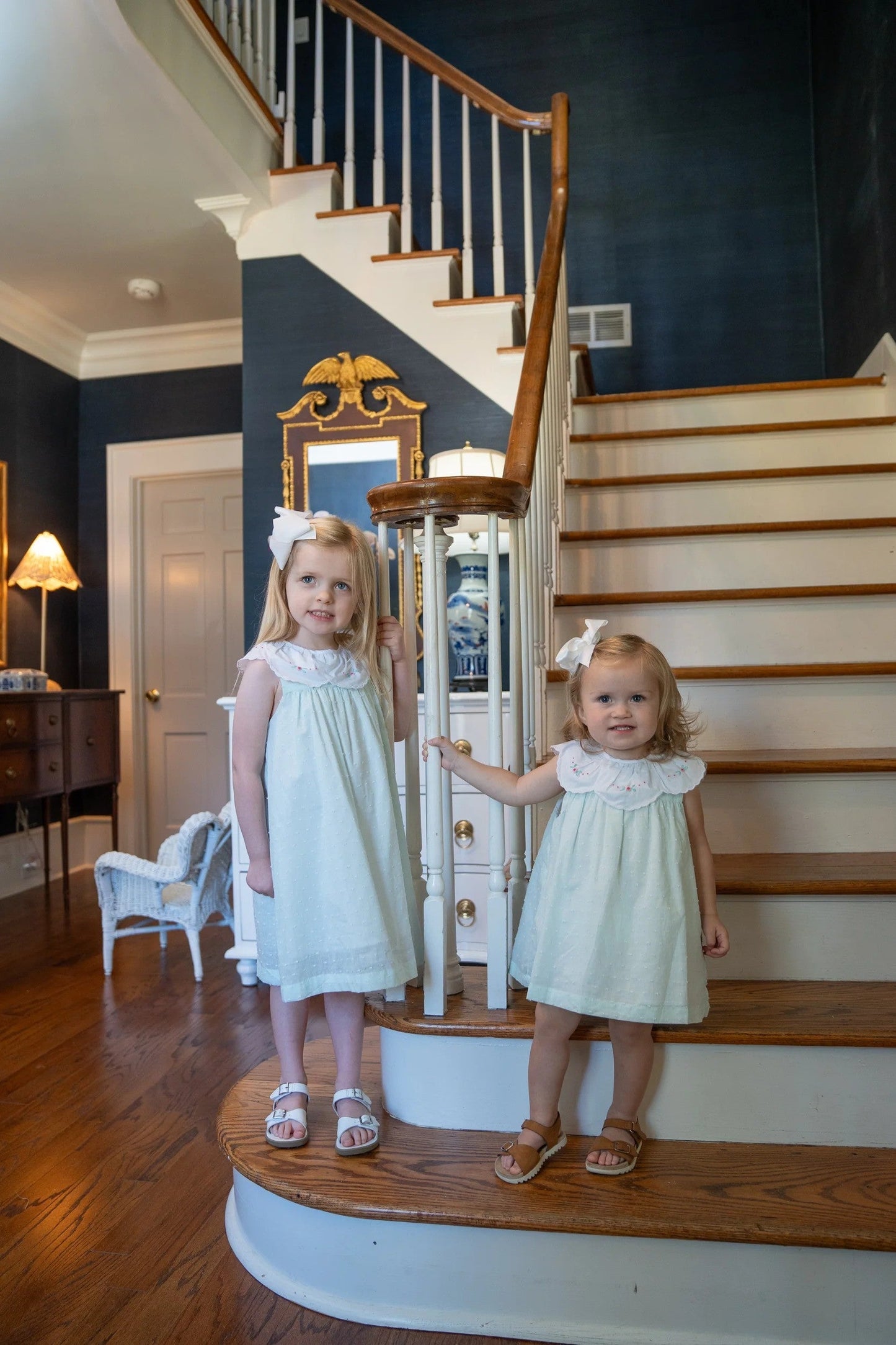 The Oaks Apparel Camilla Mint Swiss Dot Dress