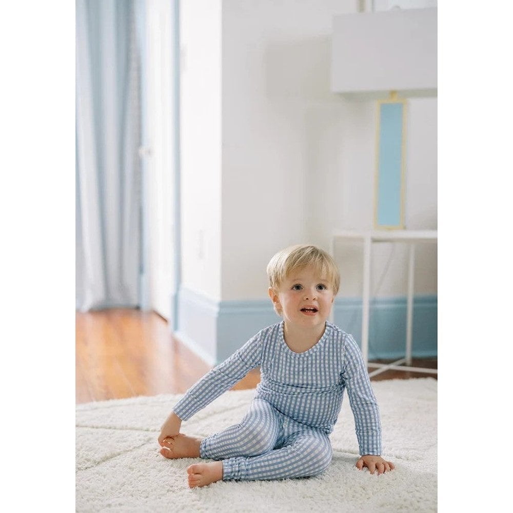 Uptown Baby Apparel & Gifts The Uptown Baby Gingham Long Sleeve Pajamas
