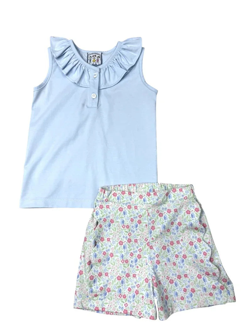 Three Sisters Girls Play Sets Pink / 2 Toddler Three Sisters in Full Bloom Short Set