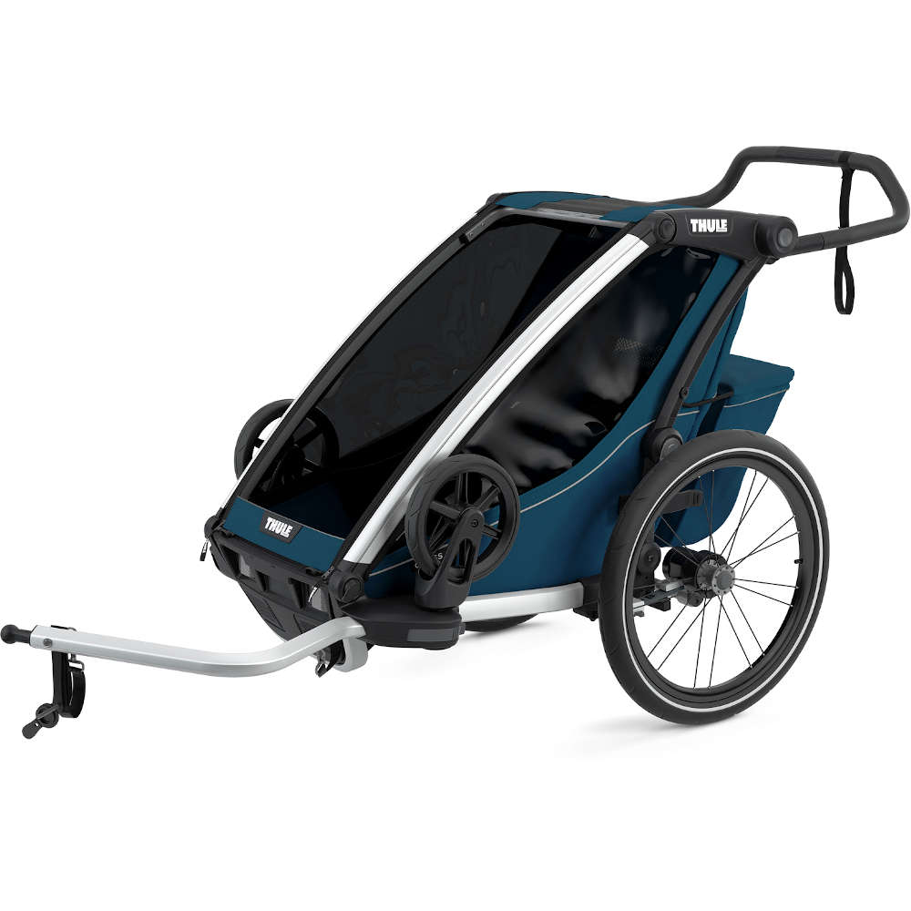 Thule Strollers - Single Majolica Blue Thule Chariot Cross 1