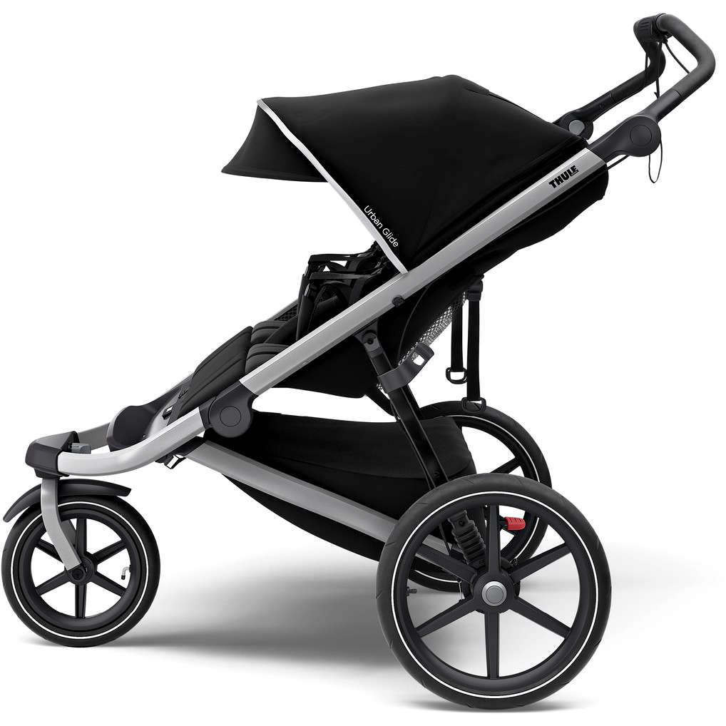 Thule Strollers - Double Jet Black Thule Urban Glide 2 Double All-Terrain Stroller