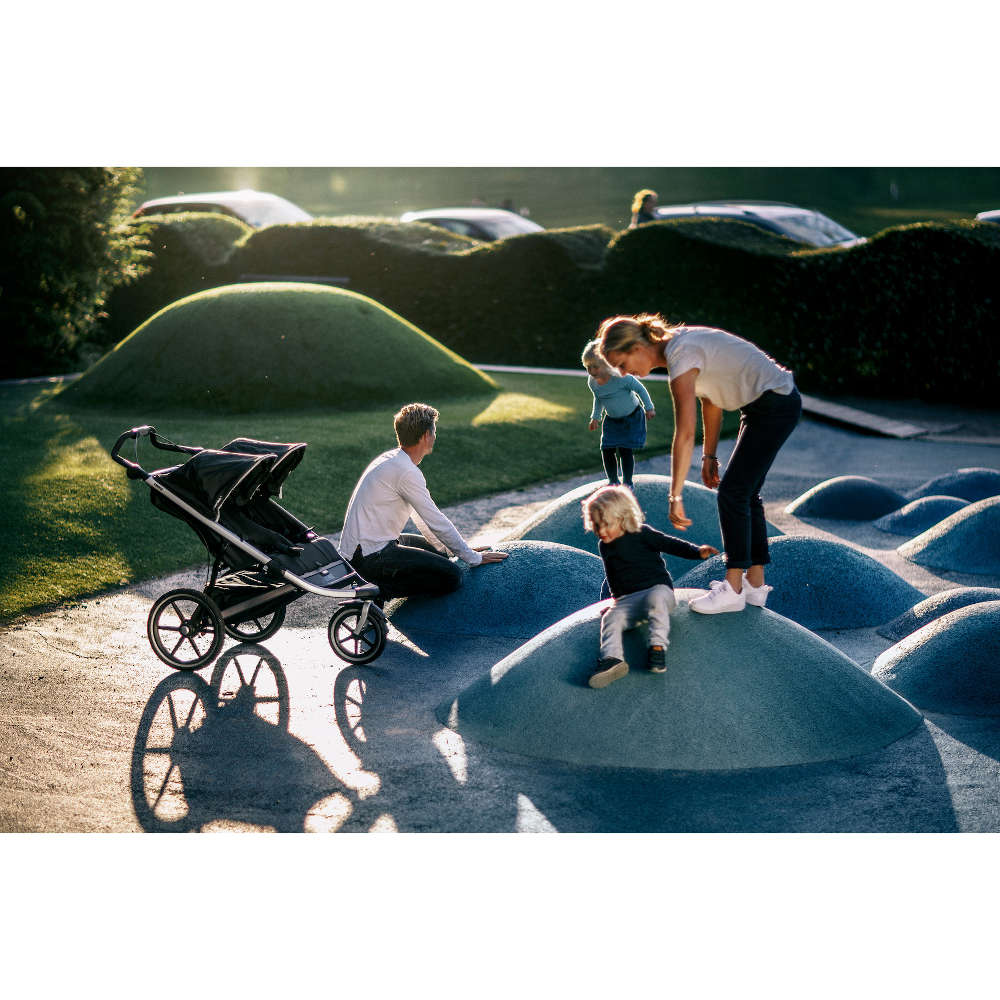 Thule Strollers - Double Jet Black Thule Urban Glide 2 Double All-Terrain Stroller