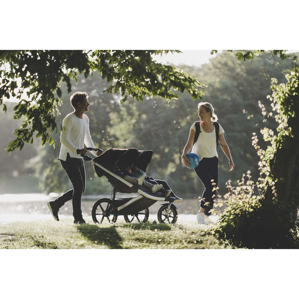 Thule Strollers - Double Jet Black Thule Urban Glide 2 Double All-Terrain Stroller