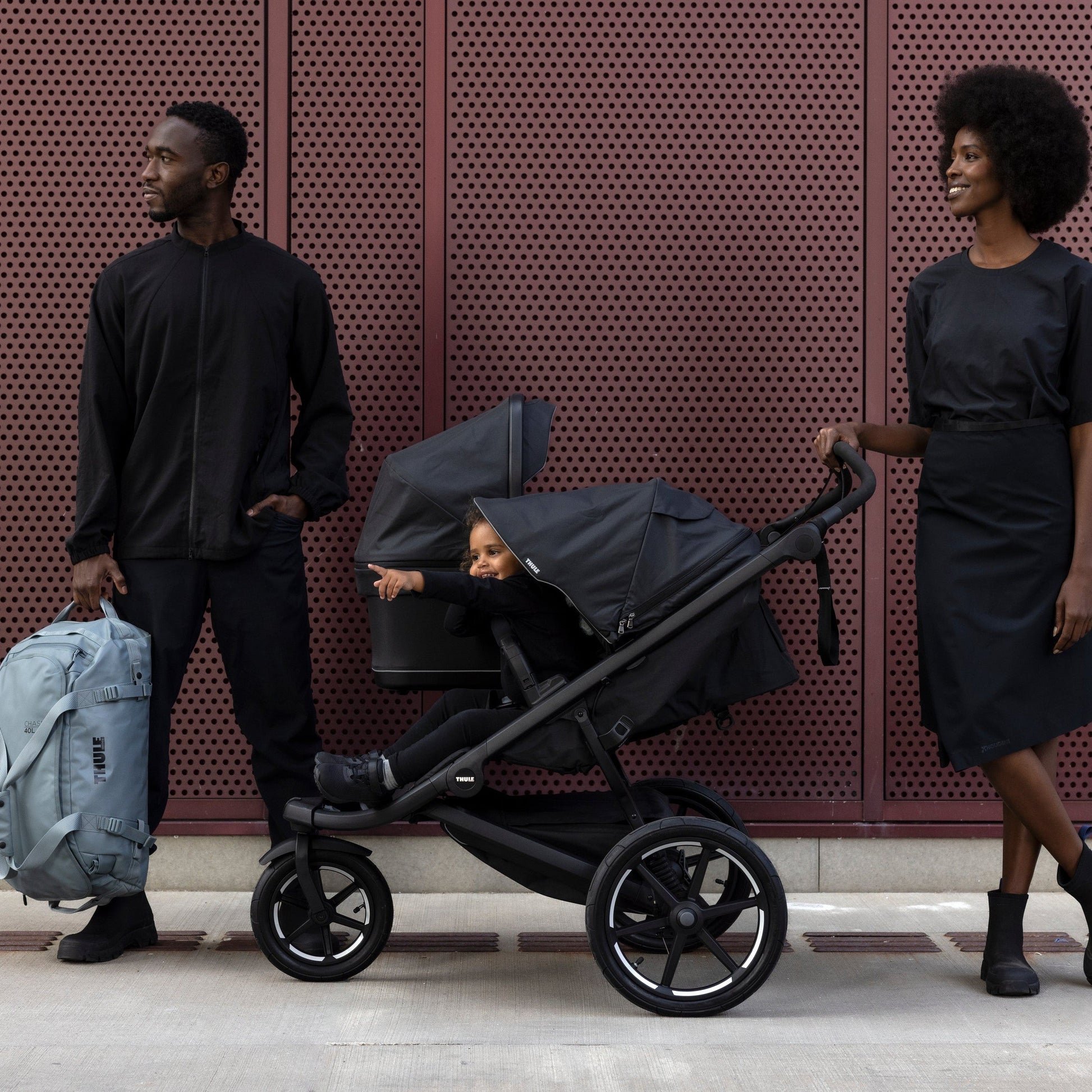 Thule Strollers - Double Black Thule Urban Glide 3 Double Stroller