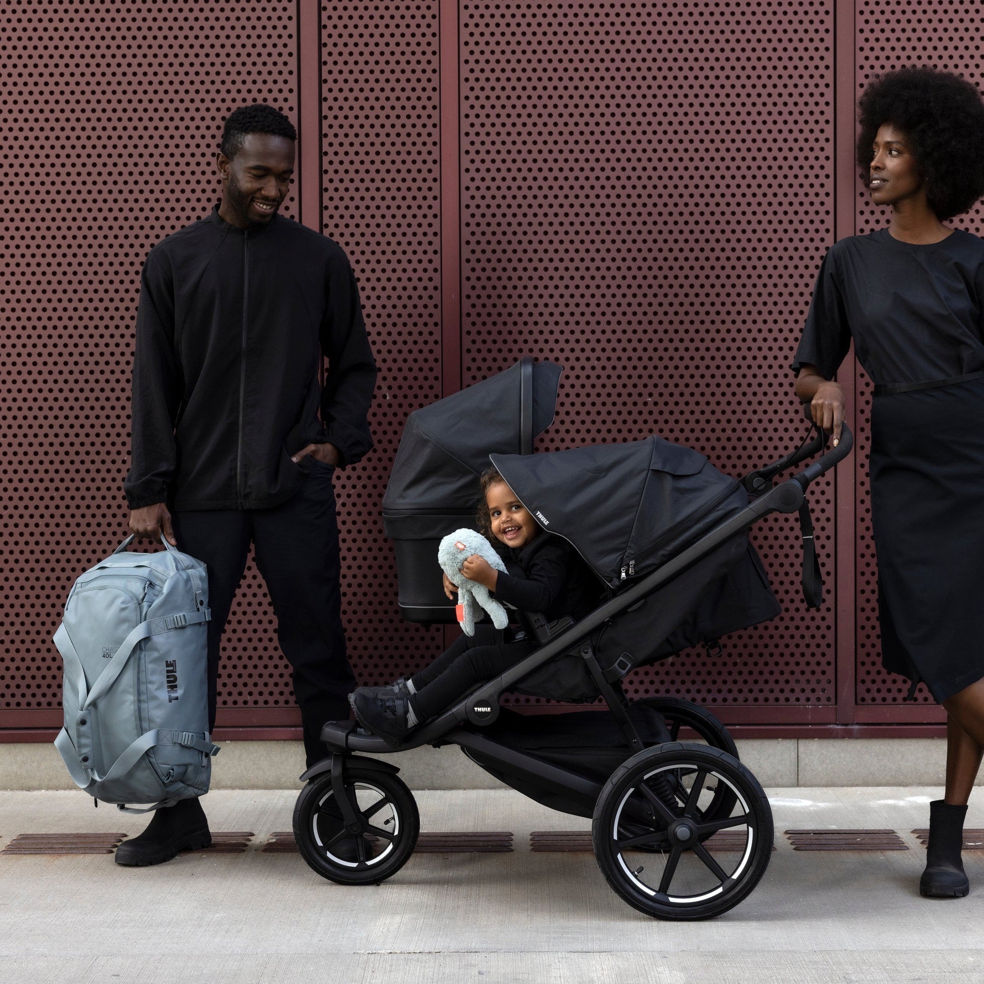 Thule Strollers - Double Black Thule Urban Glide 3 Double Stroller