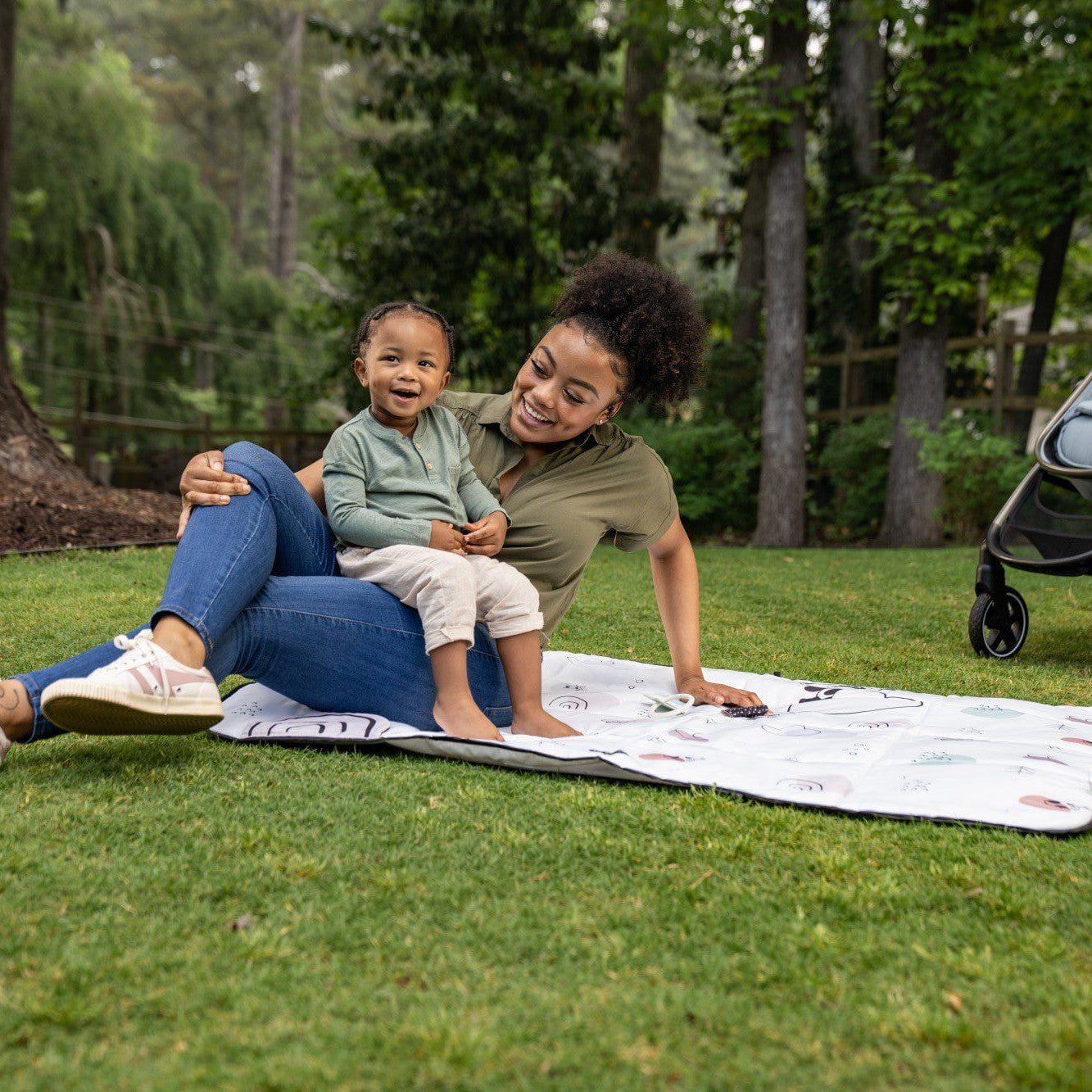 Tiny Love Toys 0+ Tiny Love Black & White XL Outdoor Mat