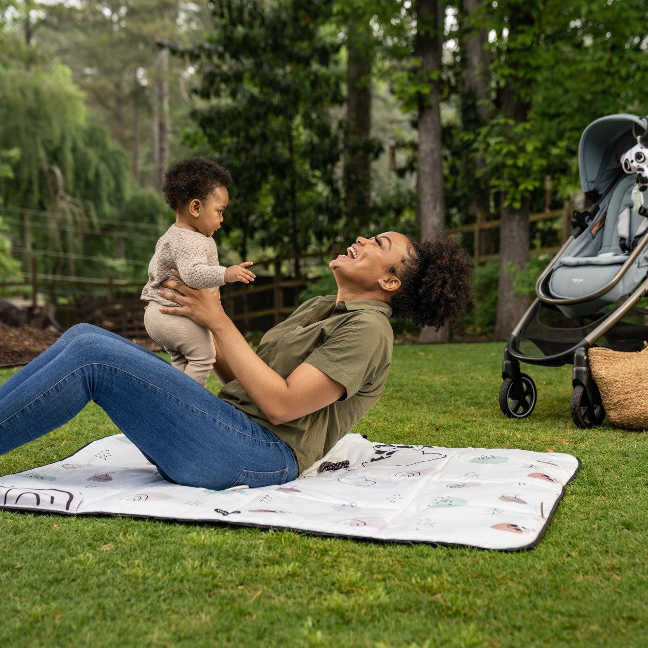 Tiny Love Toys 0+ Tiny Love Black & White XL Outdoor Mat