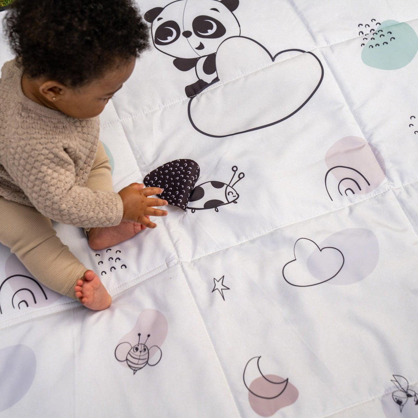 Tiny Love Toys 0+ Tiny Love Black & White XL Outdoor Mat