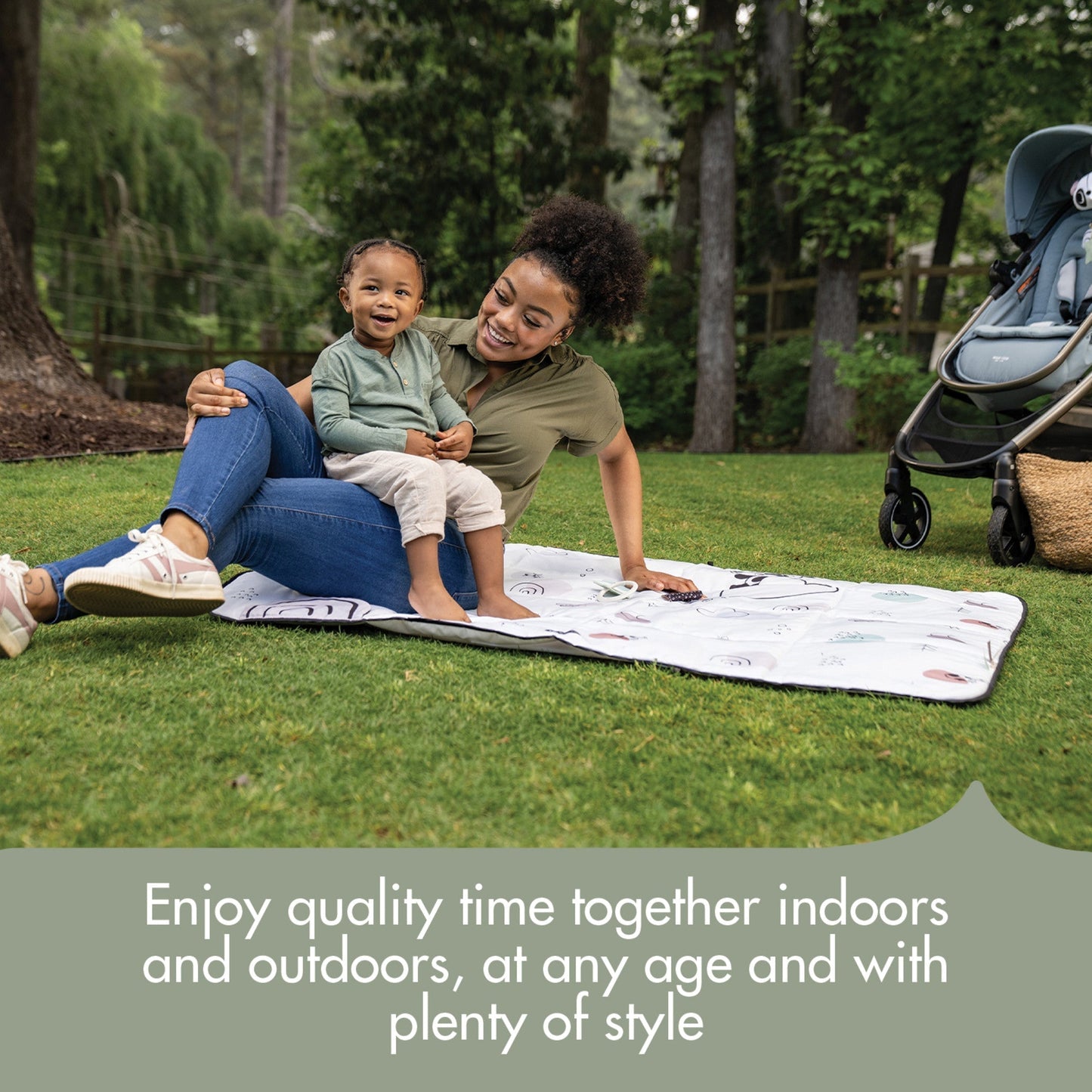 Tiny Love Toys 0+ Tiny Love Black & White XL Outdoor Mat