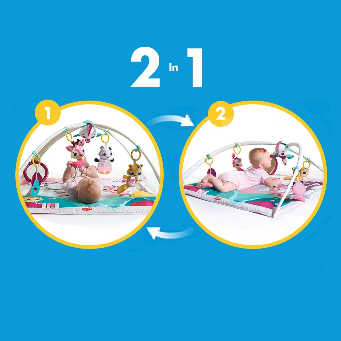Dorel Juvenile Infant Toys Tiny Love Princess Tales Gymini Deluxe Activity Gym Play Mat
