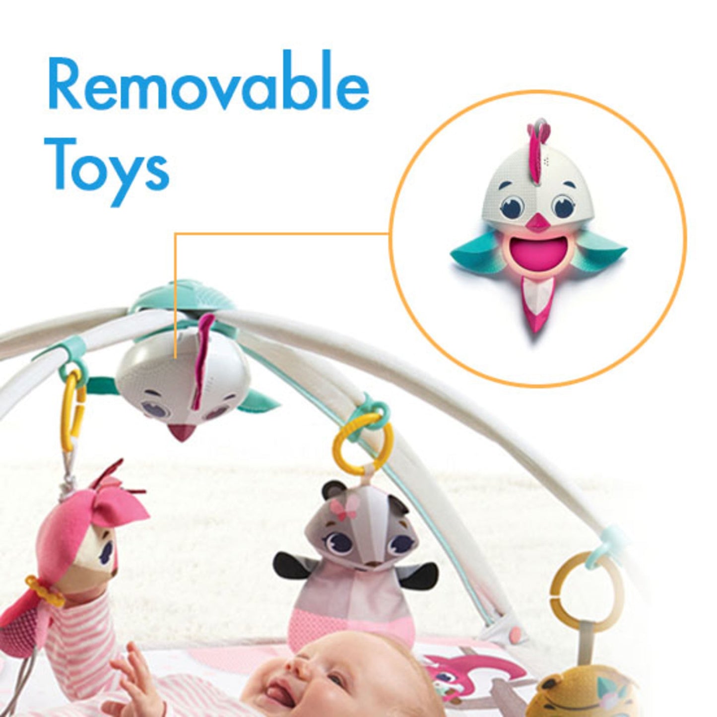 Dorel Juvenile Infant Toys Tiny Love Princess Tales Gymini Deluxe Activity Gym Play Mat