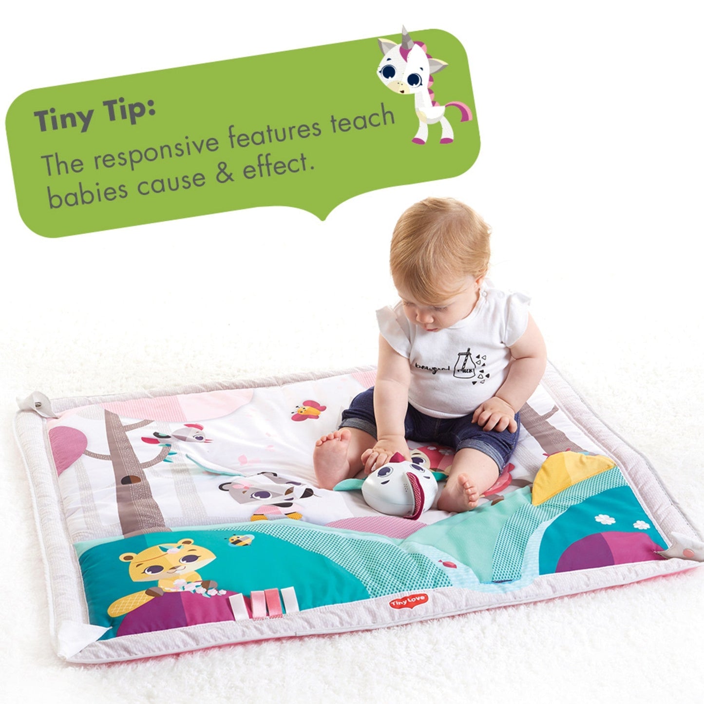 Dorel Juvenile Infant Toys Tiny Love Princess Tales Gymini Deluxe Activity Gym Play Mat