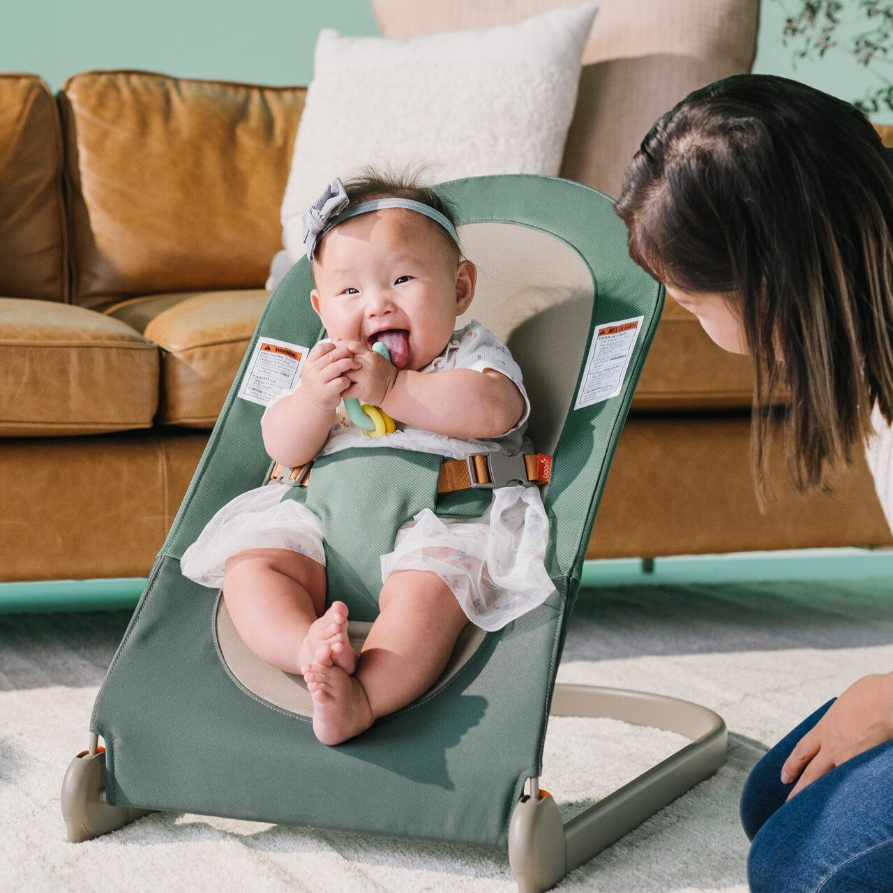 Tomy Bouncers Tomy Slant Collapsible Bouncer Dark Green