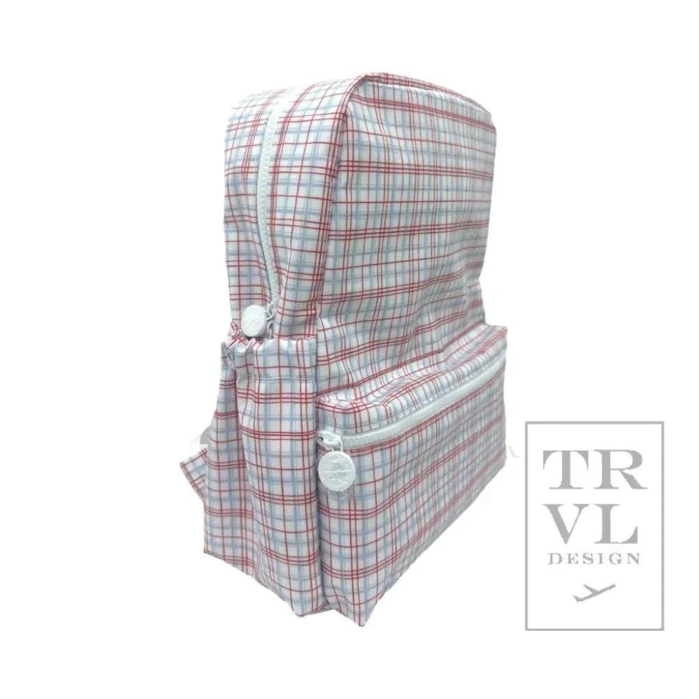 TRVL Design Backpacks TRVL Design Backpacker - Backpack Classic Plaid Red