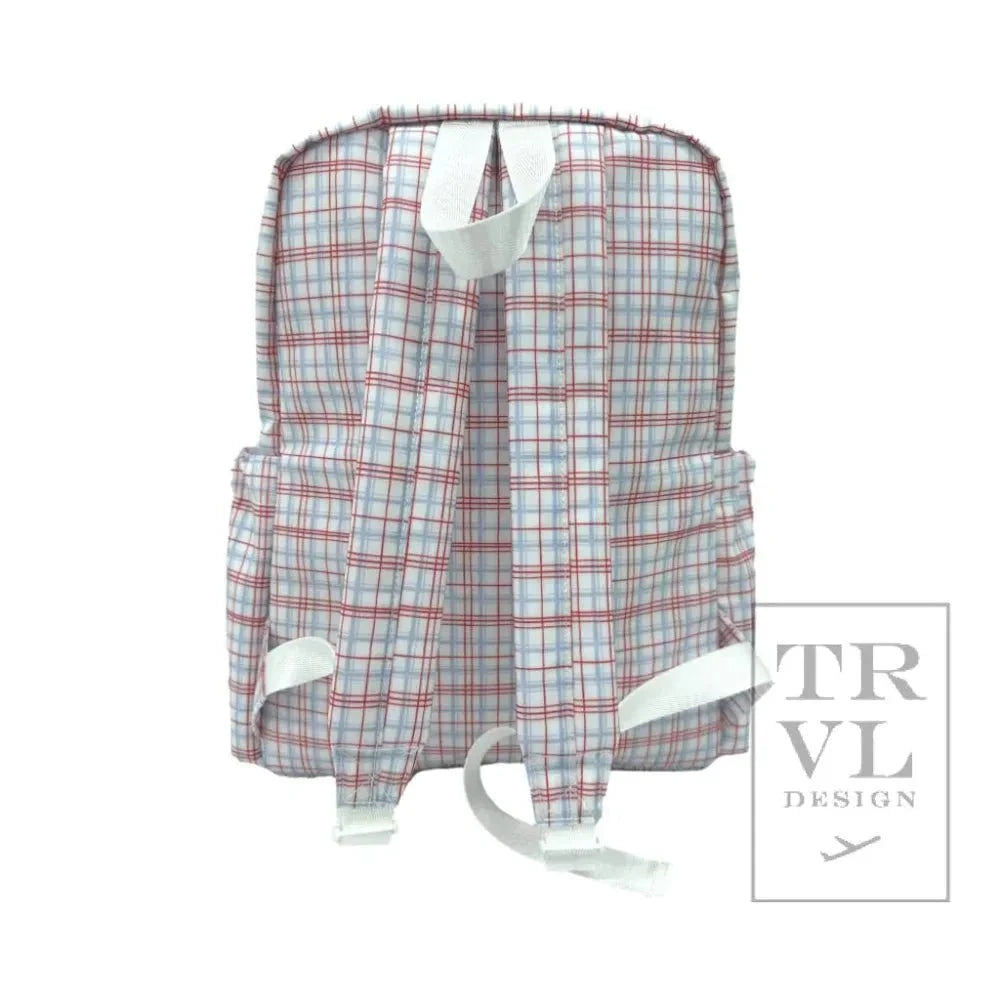 TRVL Design Backpacks TRVL Design Backpacker - Backpack Classic Plaid Red