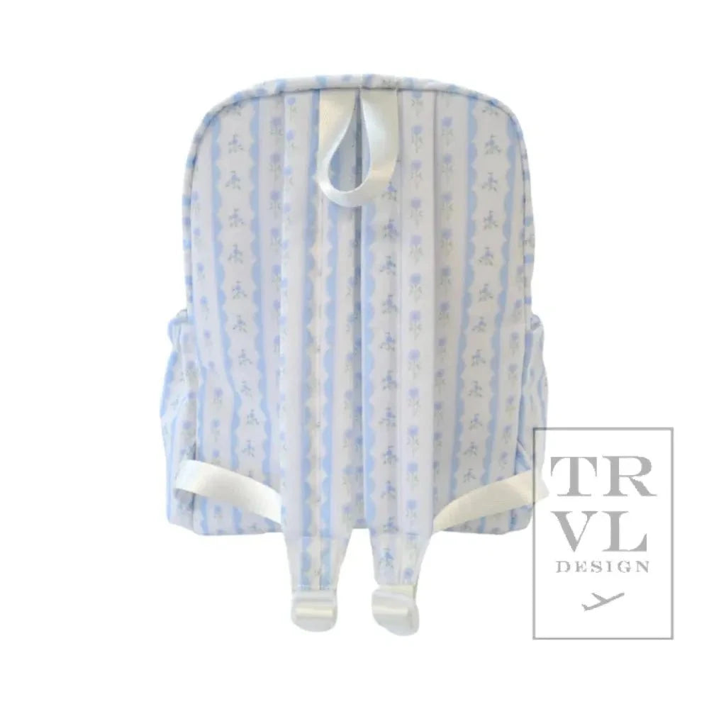 TRVL Design Backpacks TRVL Design Backpacker - Backpack Ribbon Floral Blue