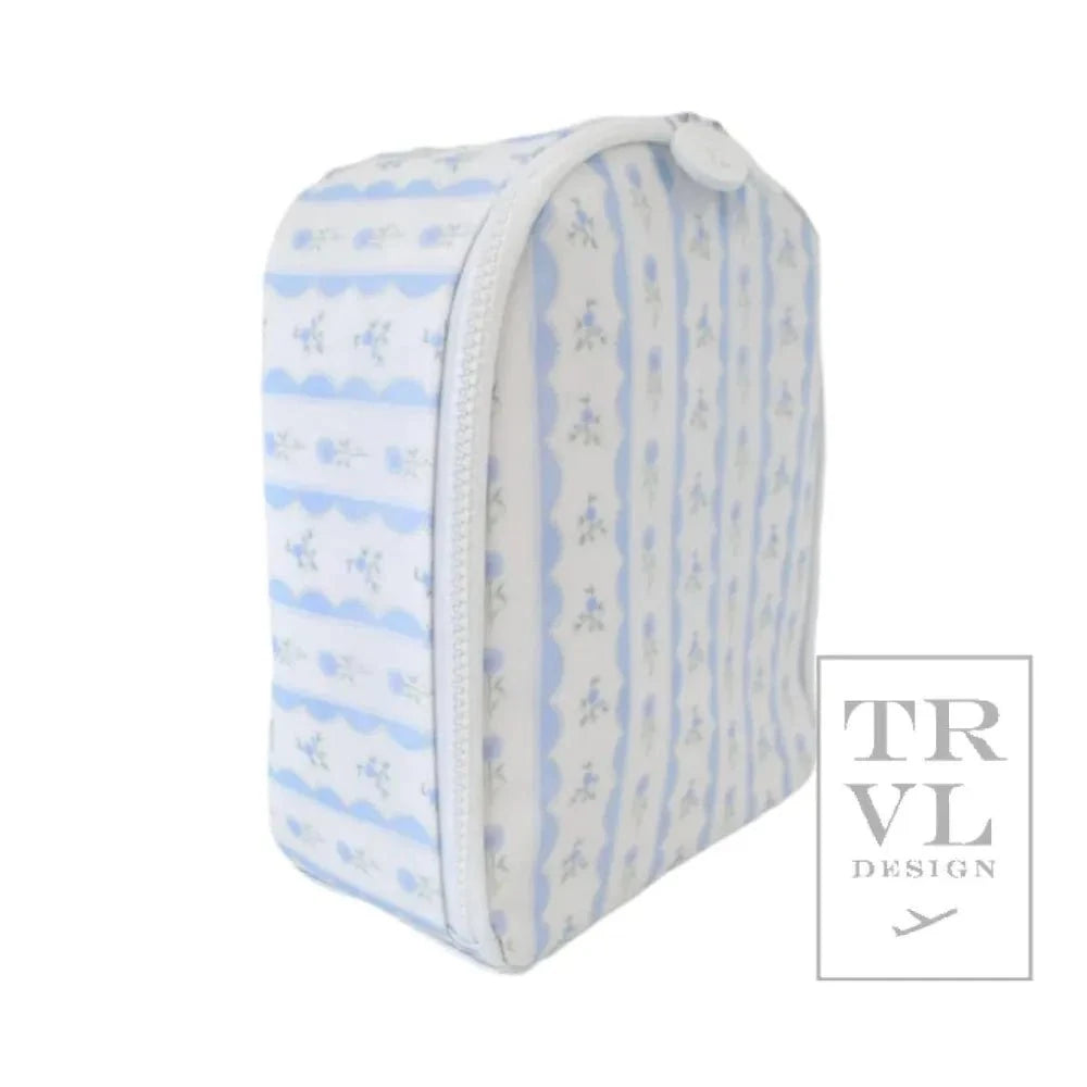 TRVL Design Lunch Boxes TRVL Design Bring It Lunch Bag - Ribbon Floral Blue
