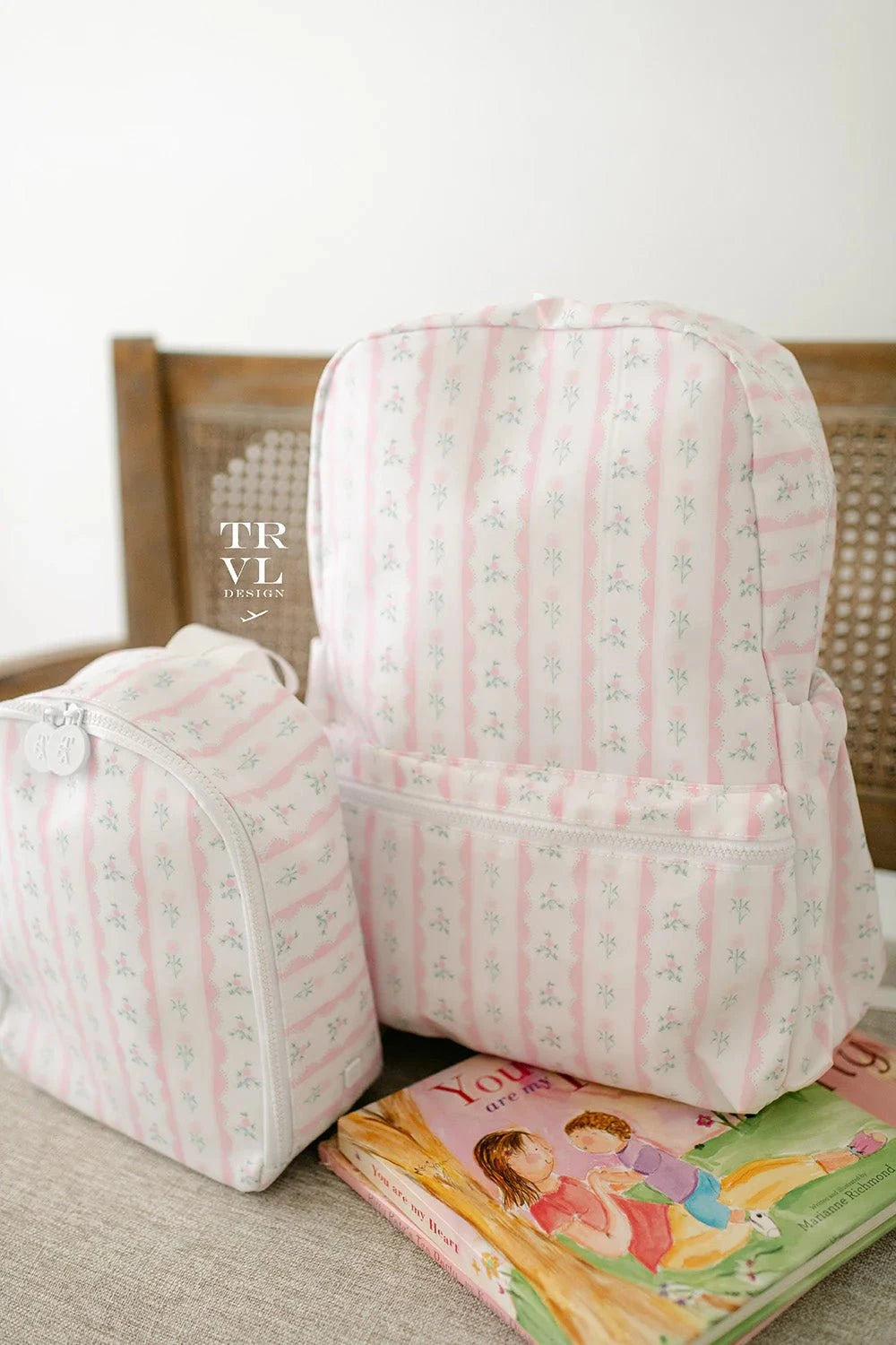 TRVL Design TRVL Design Bring It Lunch Bag - Ribbon Floral Pink
