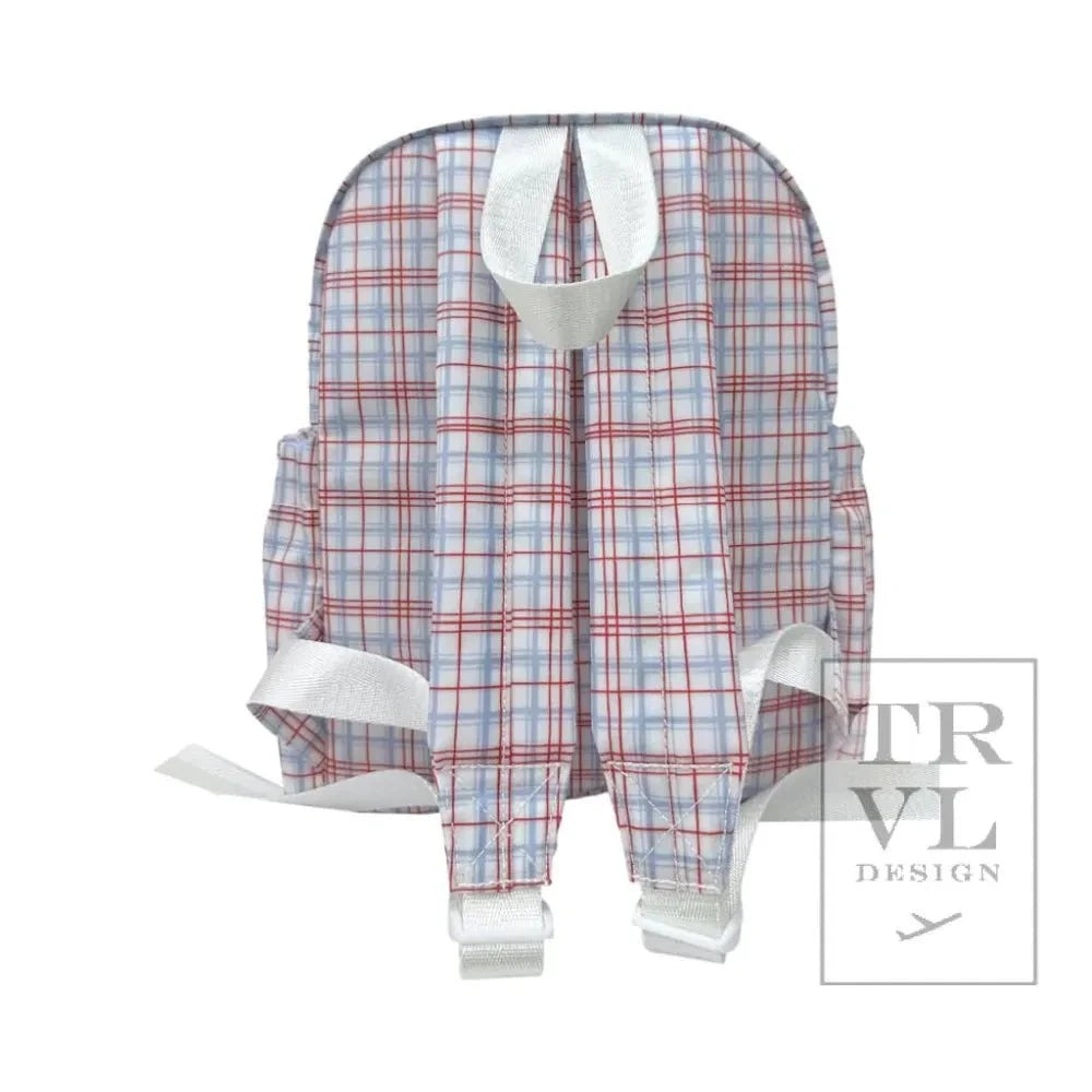 TRVL Design Backpacks TRVL Design Mini Backer - Classic Plaid Red Mini Backpack