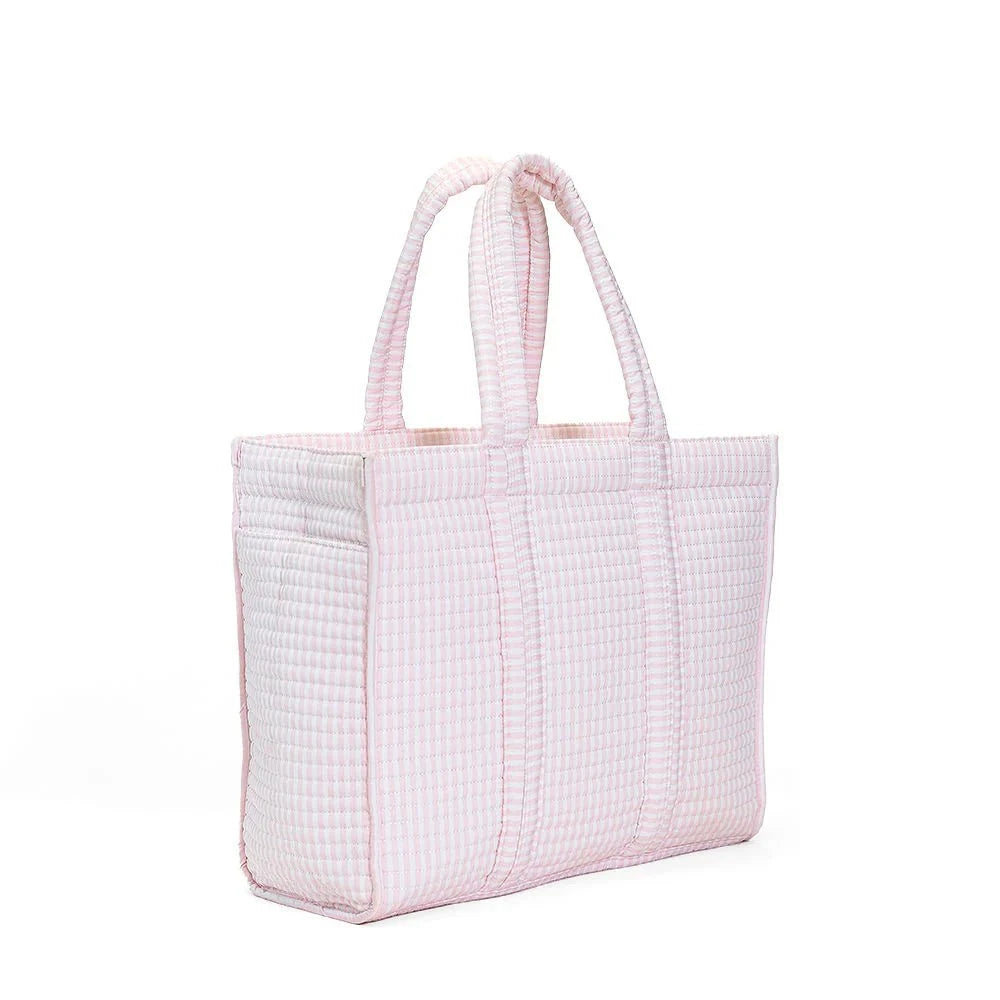 TRVL Design TRVL Design Quilted Go Go Tote - Pimlico Stripe Pink