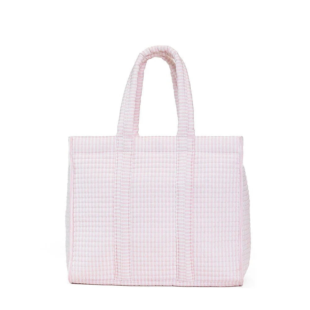 TRVL Design TRVL Design Quilted Go Go Tote - Pimlico Stripe Pink