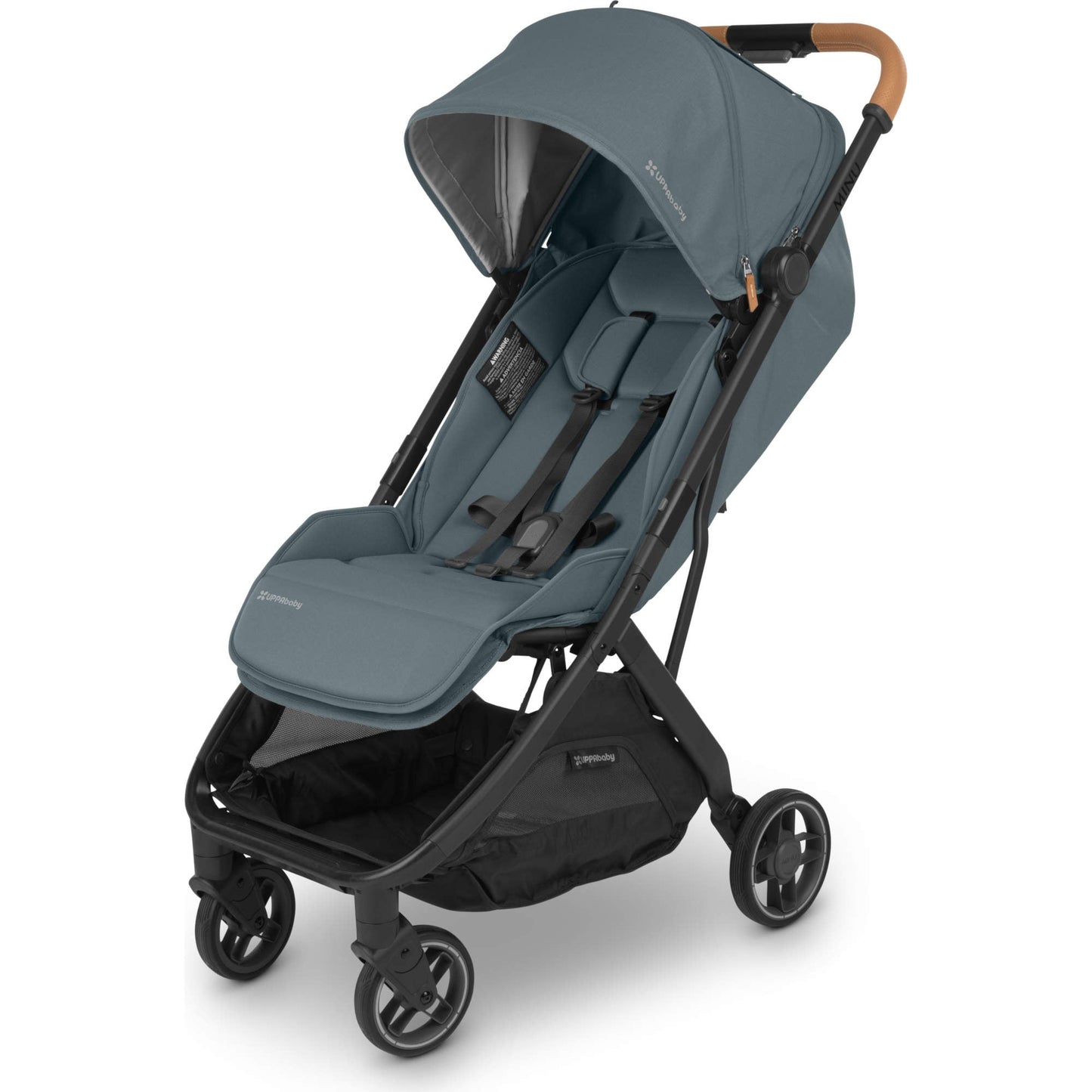 UPPAbaby Strollers - Single Dillan (Stone Blue | Carbon Frame | Sand Leather) UPPAbaby Minu V3 Stroller