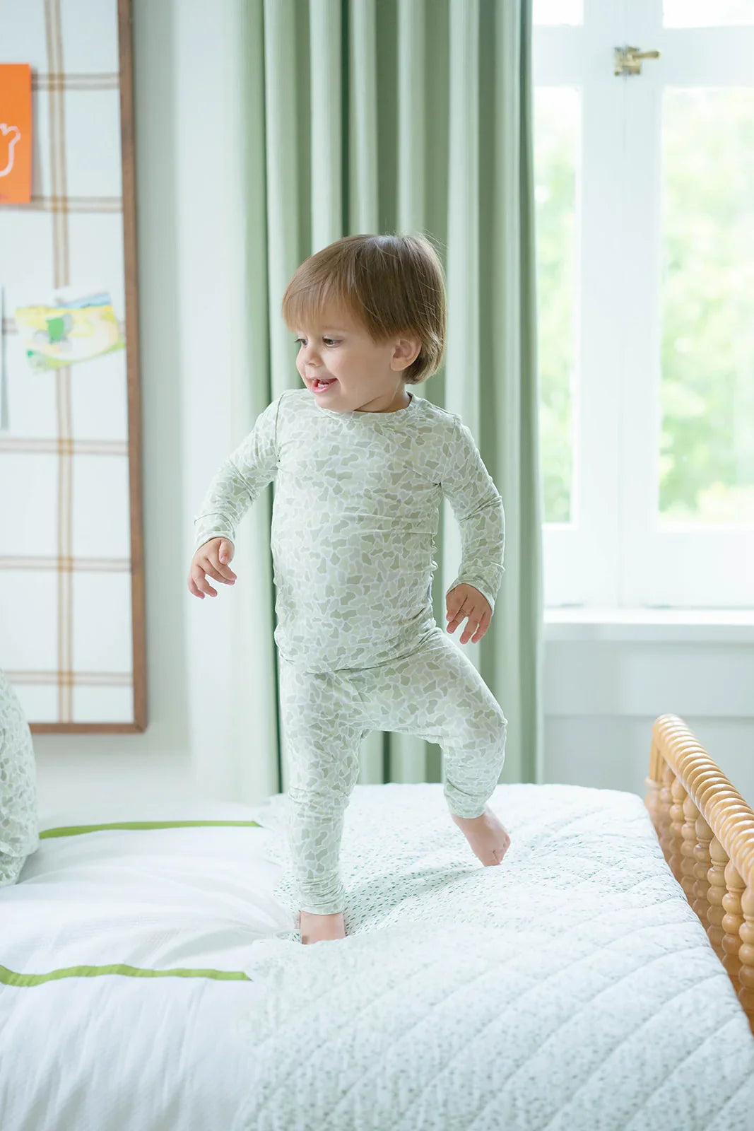 Uptown Baby Uptown Baby Boys Long Sleeve Pajama - Green Camo
