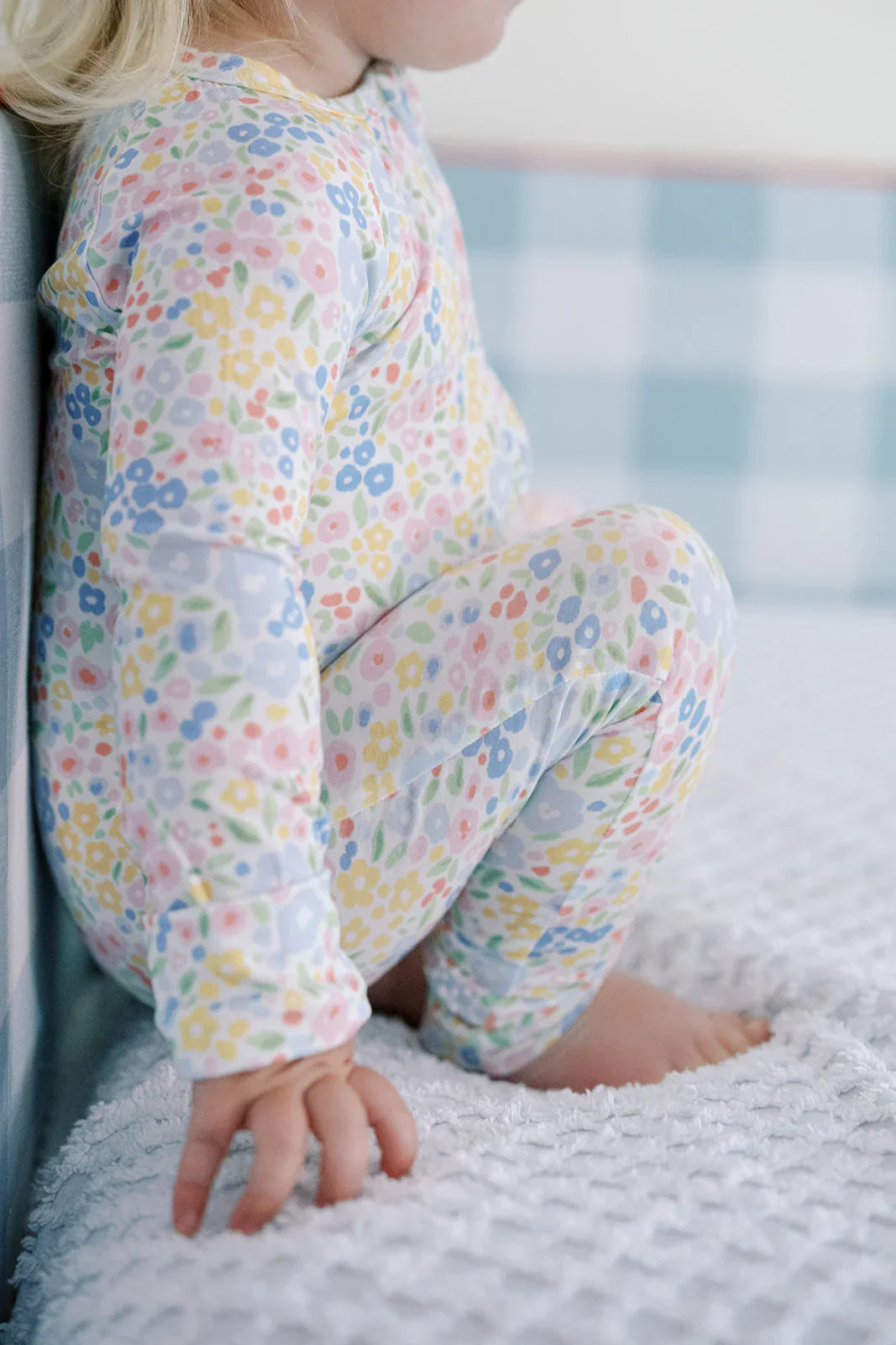 Uptown Baby Long Sleeve Pajamas - Multi-Colored Flowers