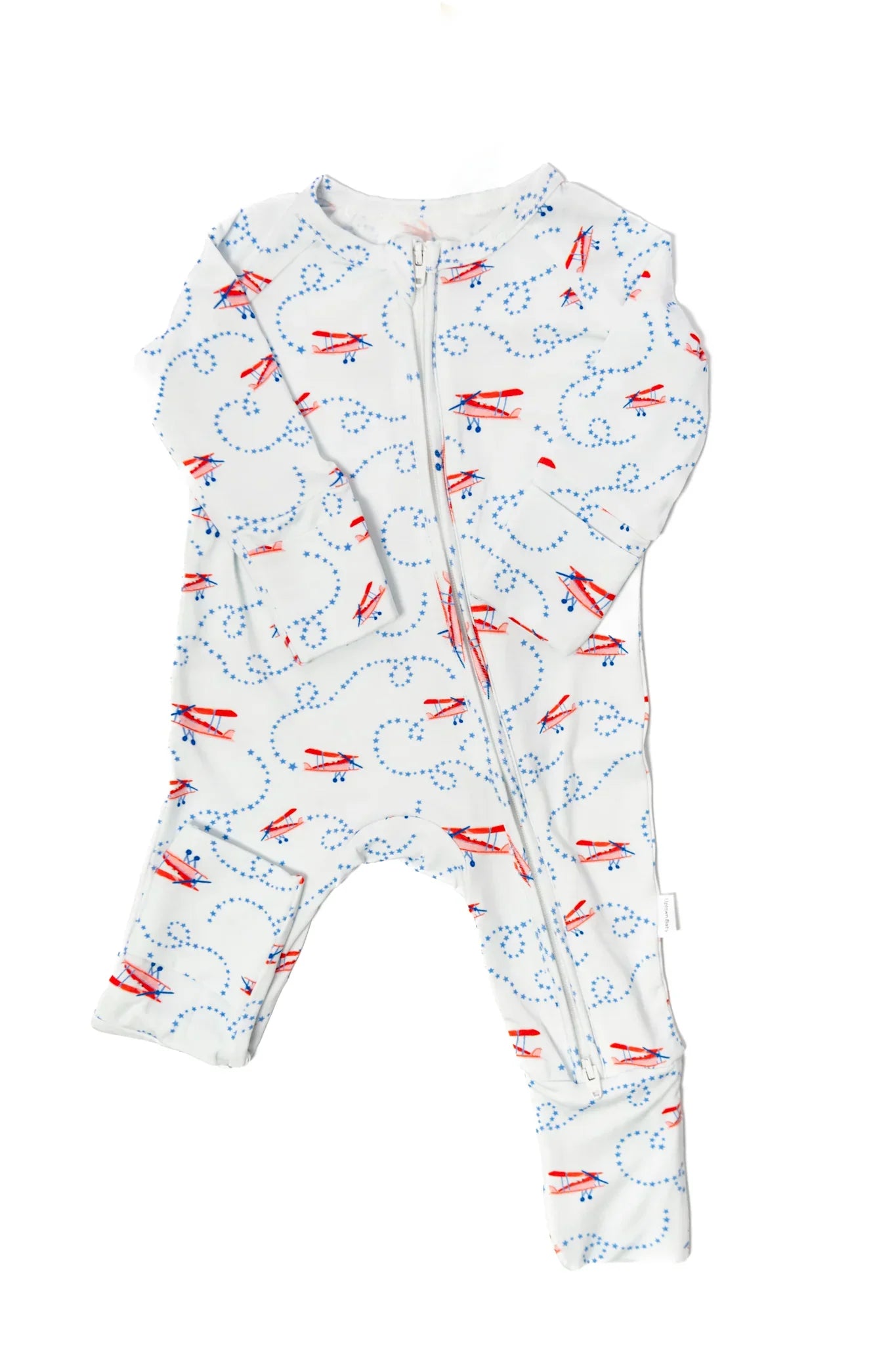 Uptown Baby Long Sleeve Romper - Airplanes