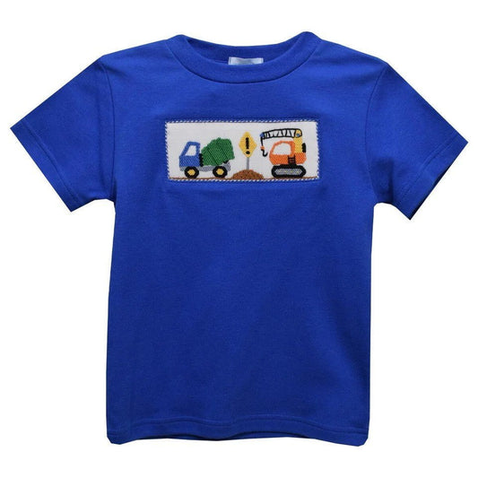 Vive La Fete Inc. Apparel & Gifts Royal / 2 Toddler Vive La Fete Construction Smocked T-Shirt