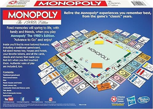 Winning Moves Games Winning Moves Monopoly® The 1980's Edition