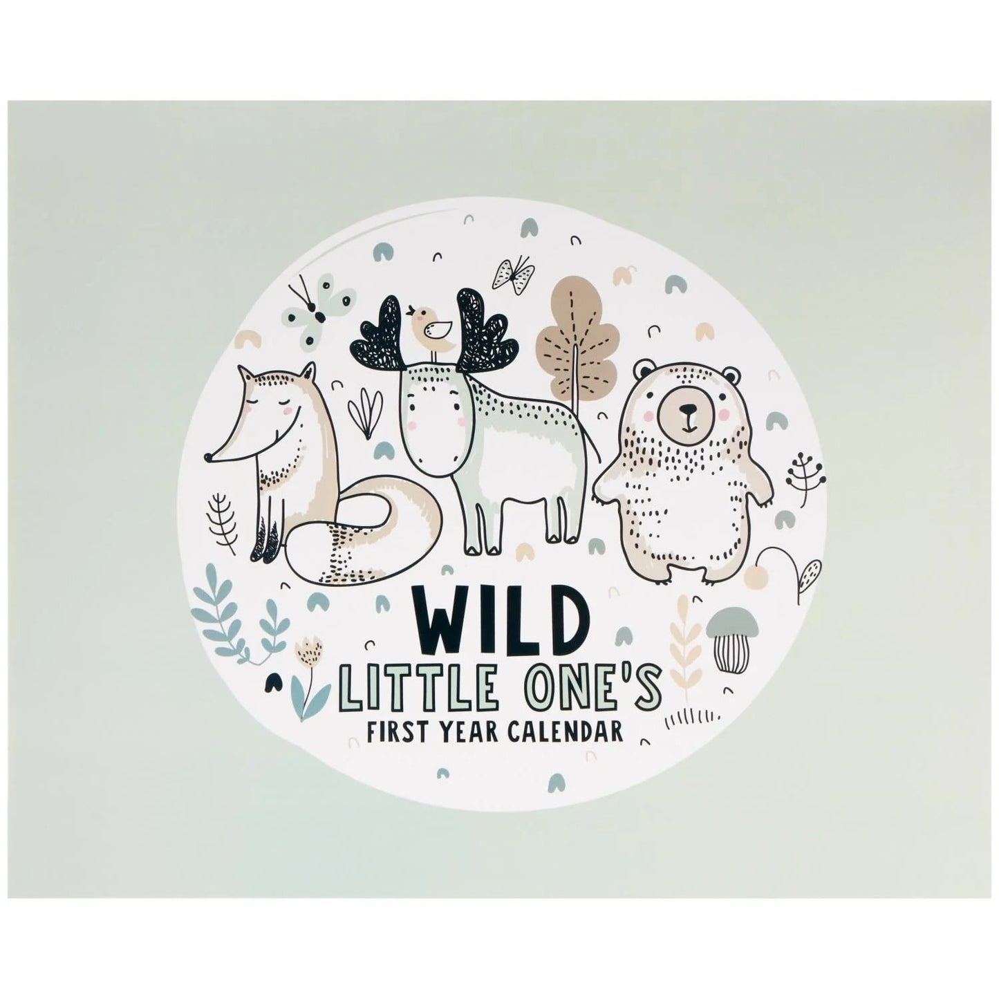 CR Gibson Baby Books Woodland Adventure Baby's First Year Keepsake Calendar