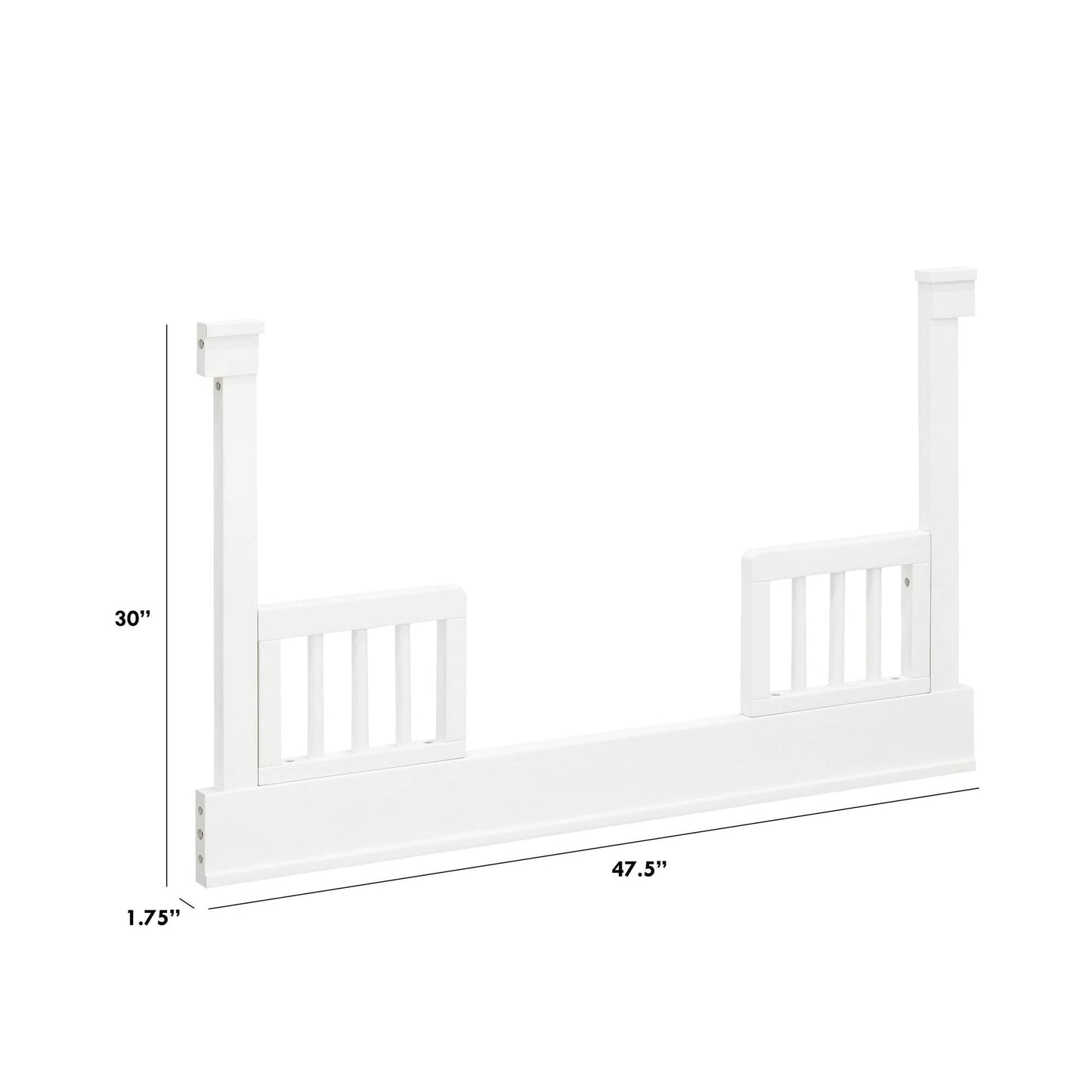 Namesake Conversion Kits Warm White Namesake Tanner Toddler Bed Conversion Kit