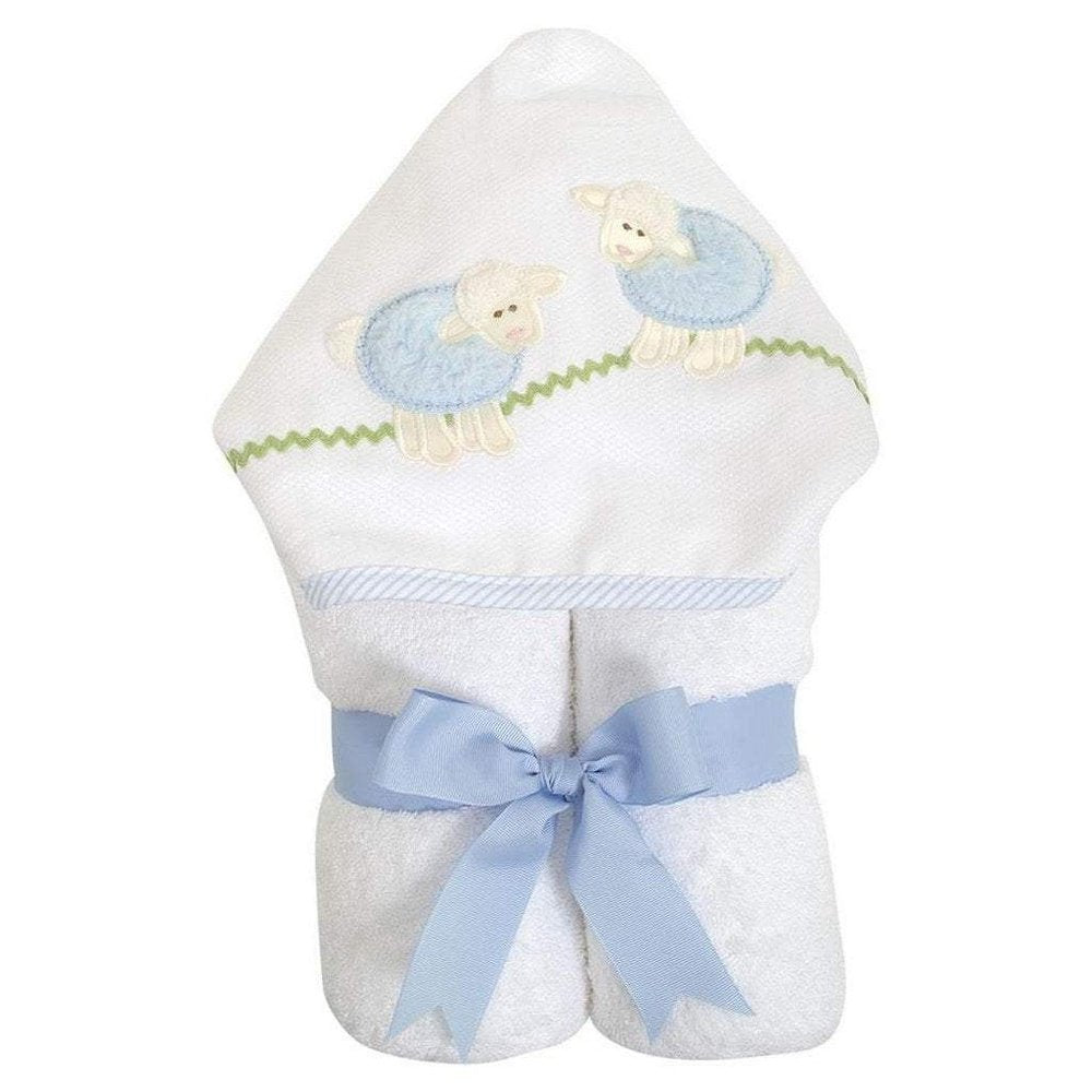 3 Martha's Everykid Towel Blue Lamb