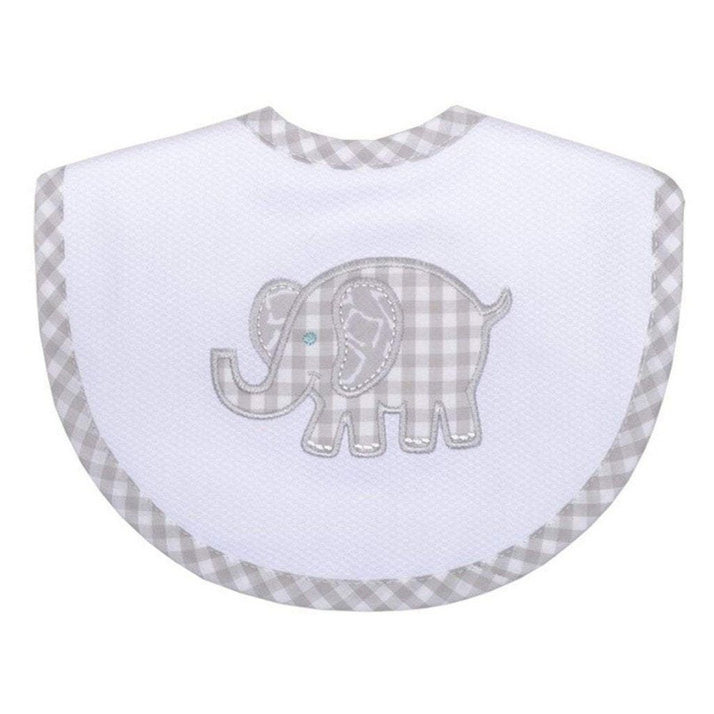 3 Martha's Medium Bib Gray Elephant